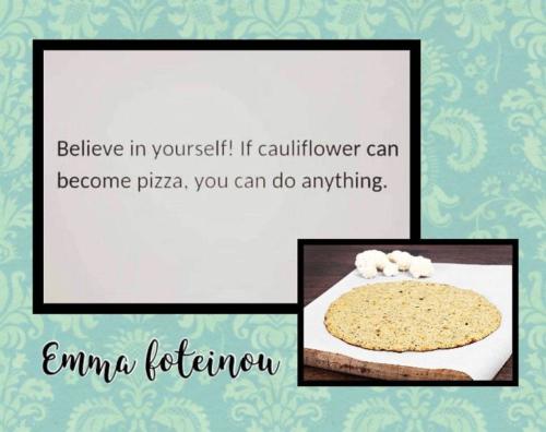 cauliflower pizza!